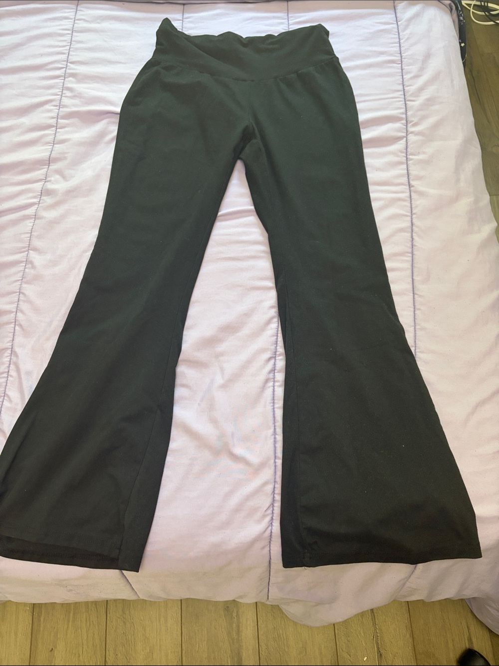 Black Flared Yoga Pants